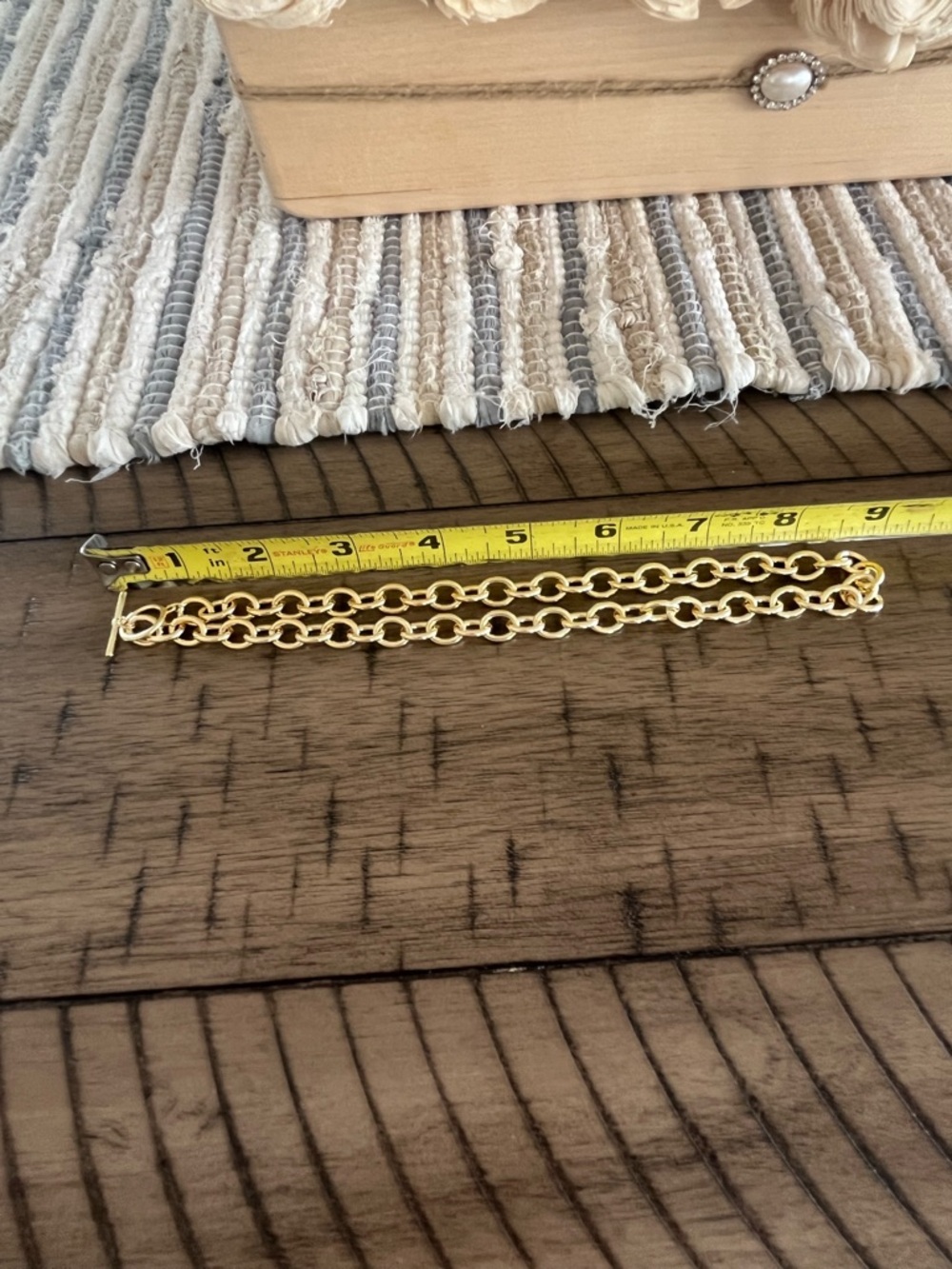 Upcycled Authentic Stamped A25V Chanel Crystal CC Heart Charm on 14K GP Necklace - Picture 7 of 10